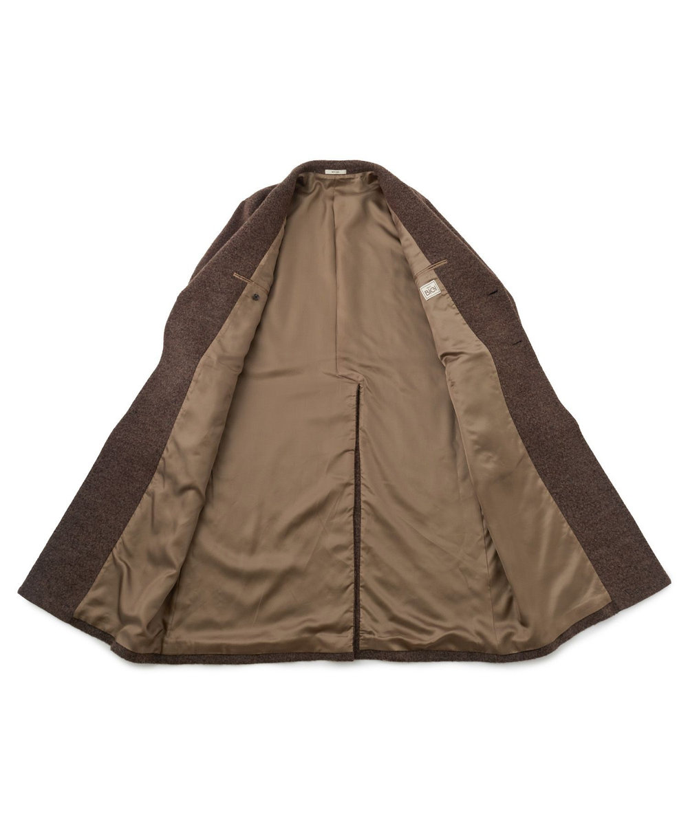 MEN'S BIGI 【BASED ON MEN'S BIGI HERITAGE】シングルチェスターコート ブラウン