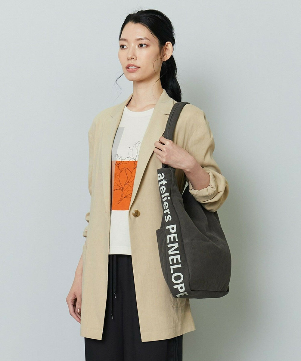 L'EQUIPE LPトート【L'EQUIPE × ateliers PENELOPE】 チャコールグレー