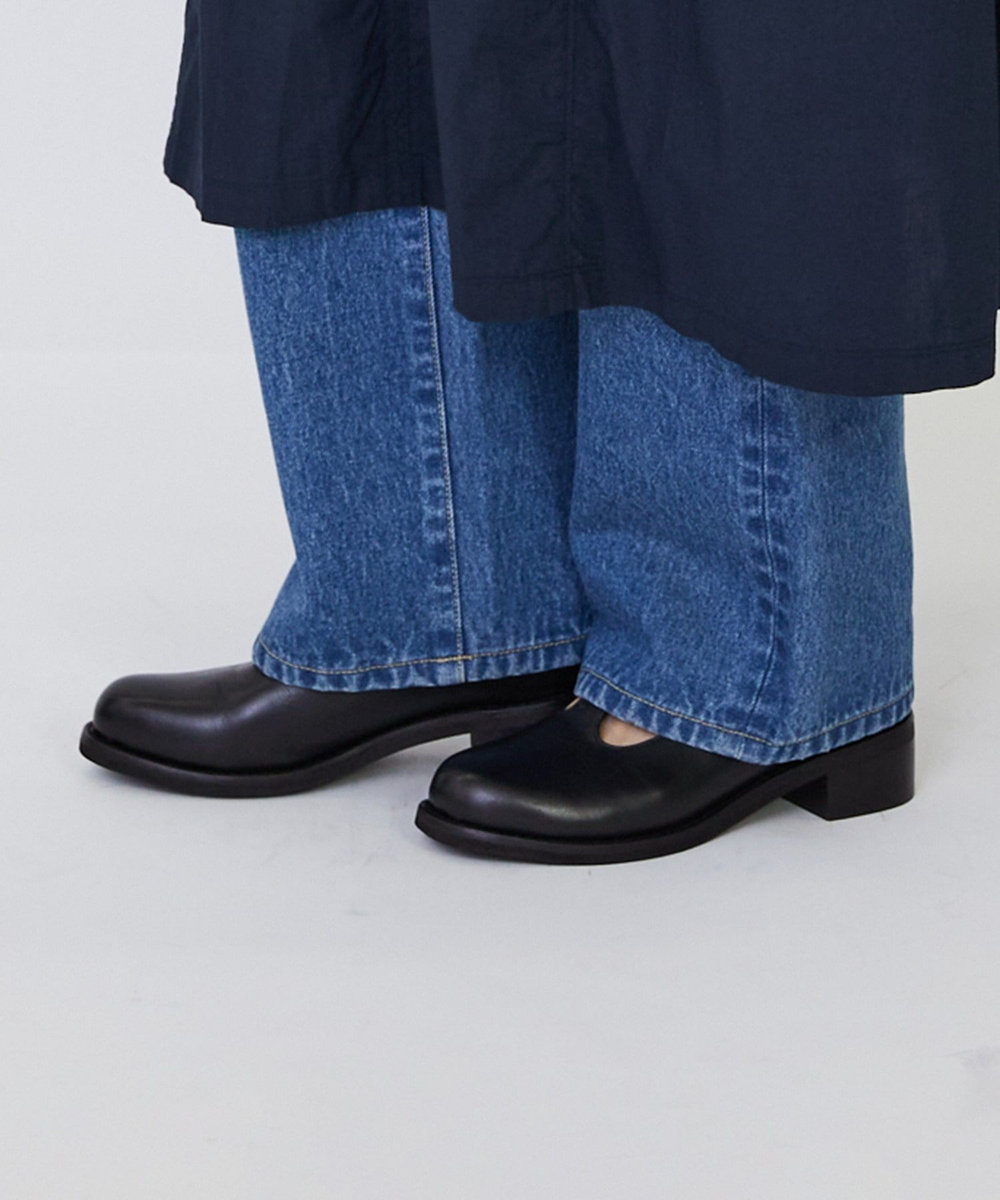 LOISIR Tストラップシューズ ブラック