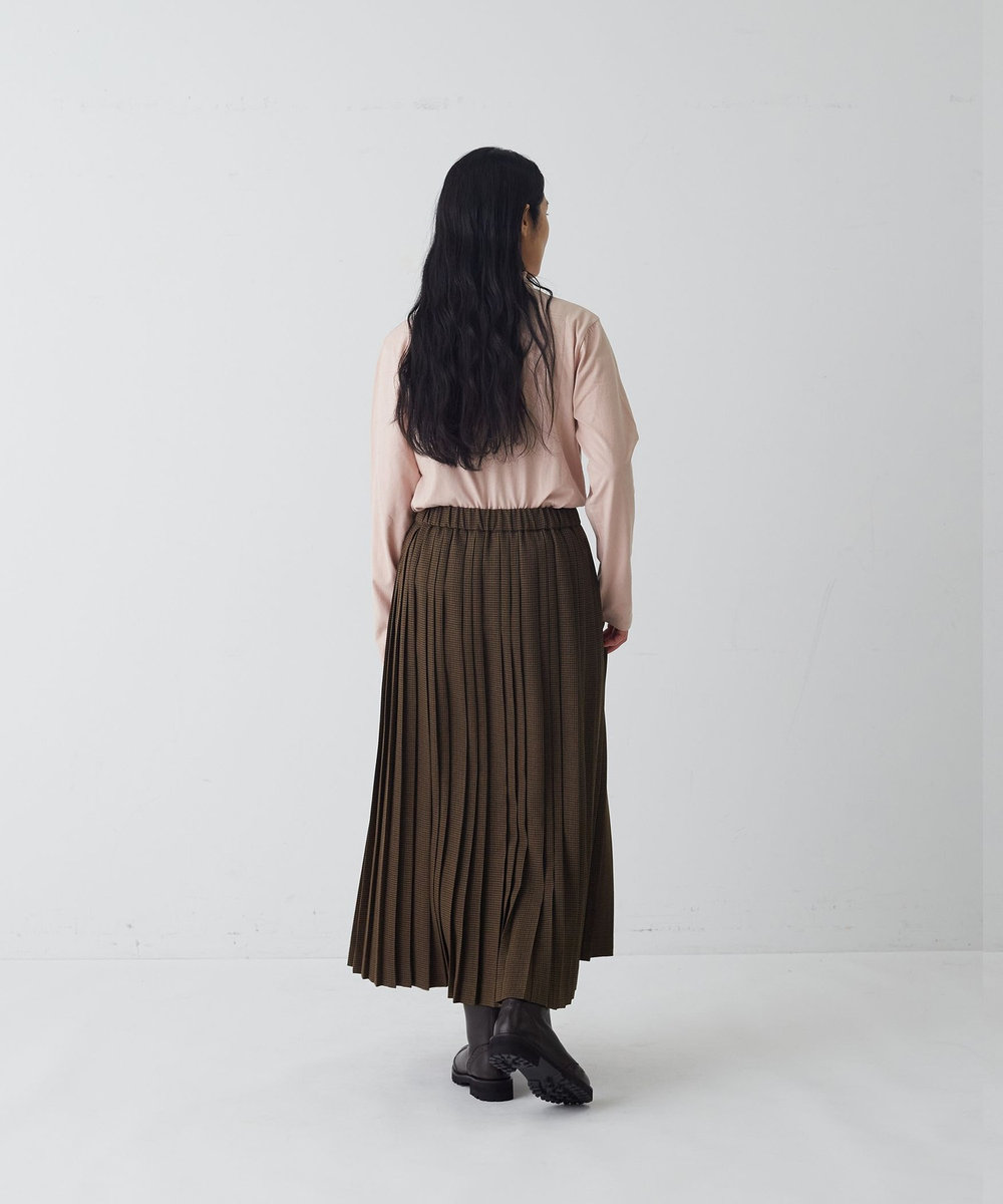 congés payés ADIEU TRISTESSE ランダムプリーツスカート チェック