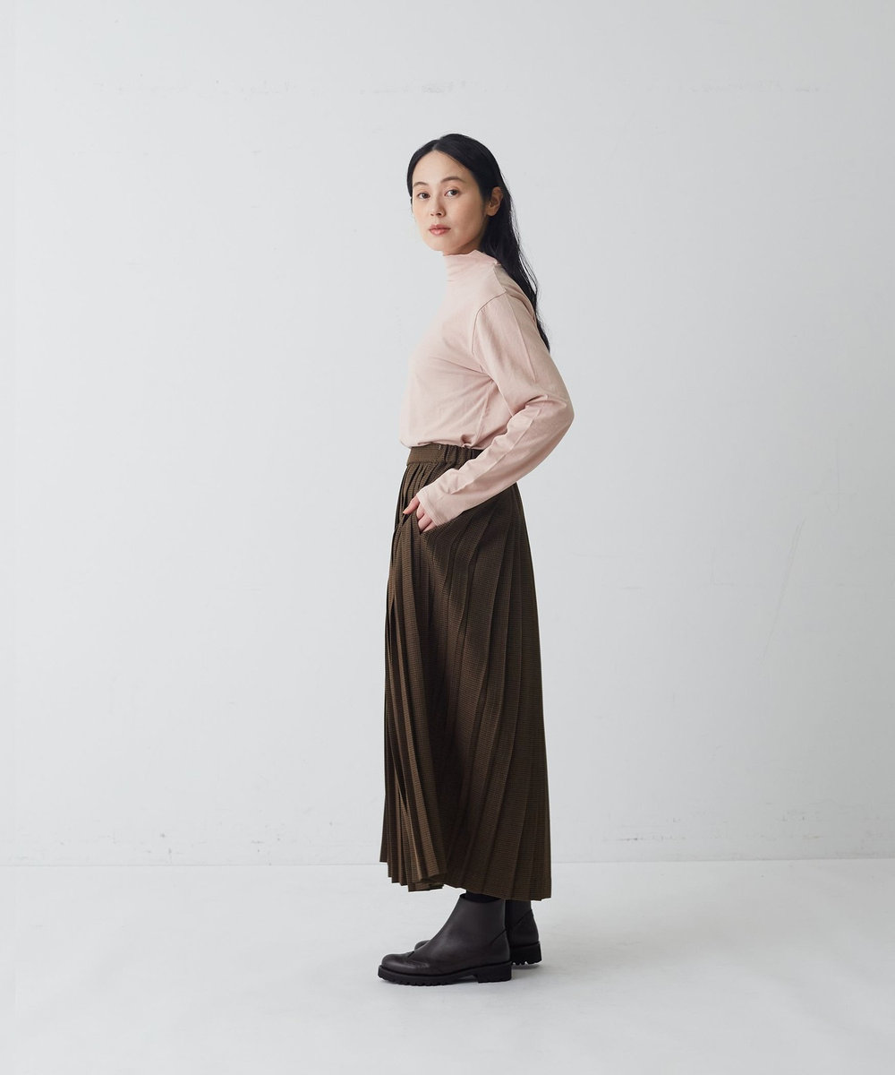 congés payés ADIEU TRISTESSE ランダムプリーツスカート チェック