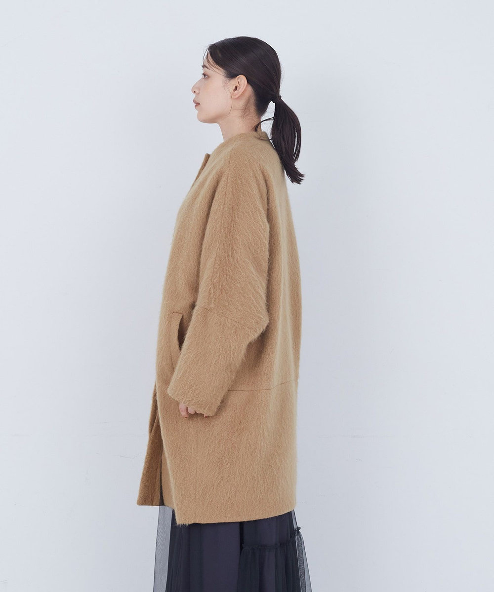 ADIEU TRISTESSE ノーカラーコート ベージュ
