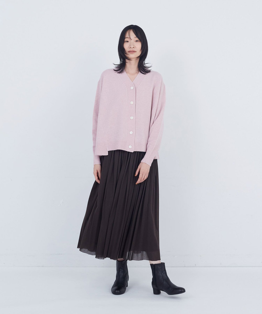 ADIEU TRISTESSE コットンチュールスカート ブラウン