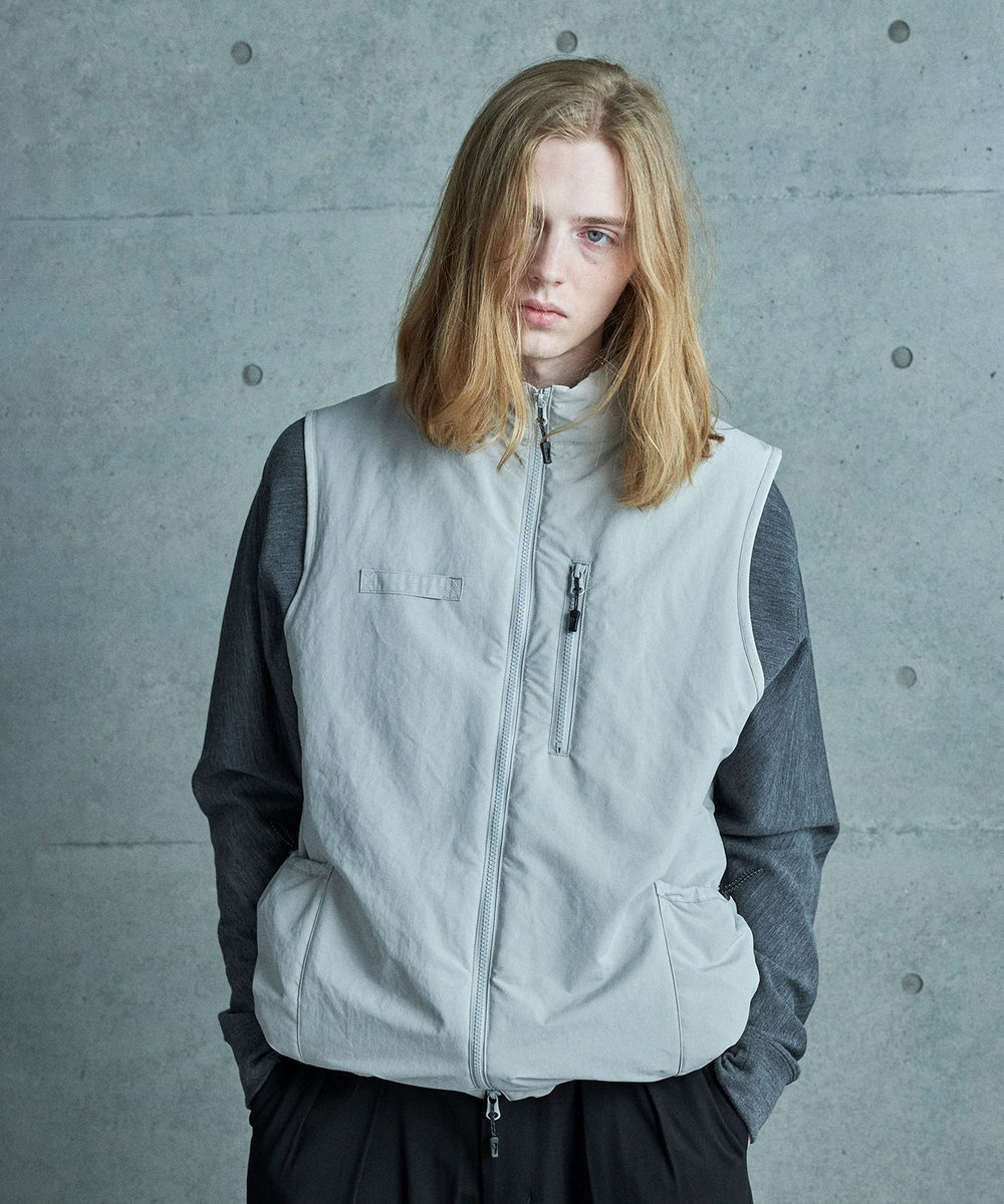 MEN'S BIGI CUBETEX中綿入りベスト ベージュ