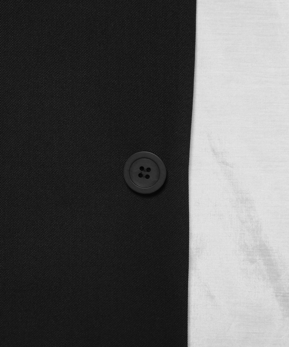 DÉPAREILLÉ WOOL NYLON GABARDINE GILET / ウールナイロンギャバジンジレ ブラック