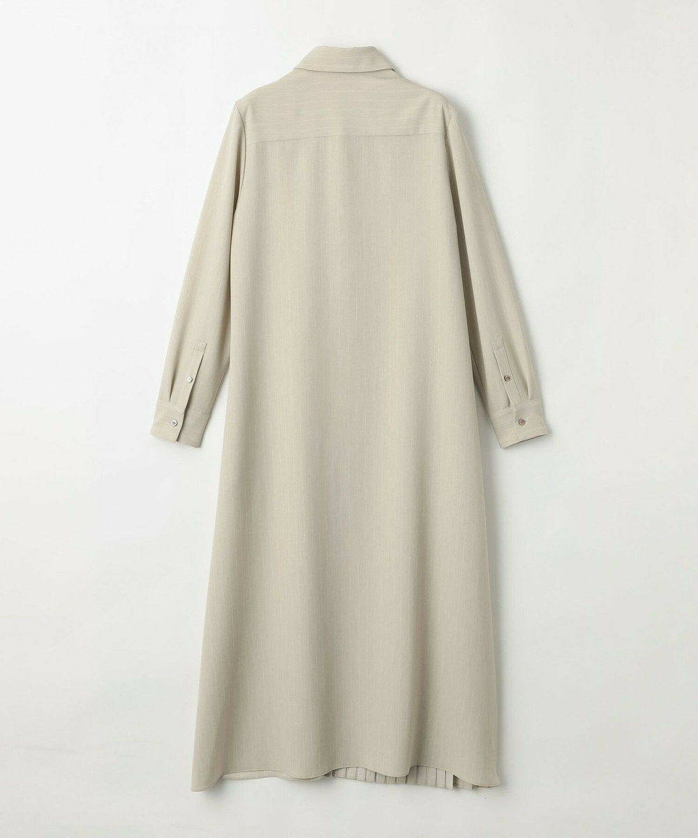 MOGA Collection MOGA Collection ストライプアシンメトリープリーツワンピース ベージュ