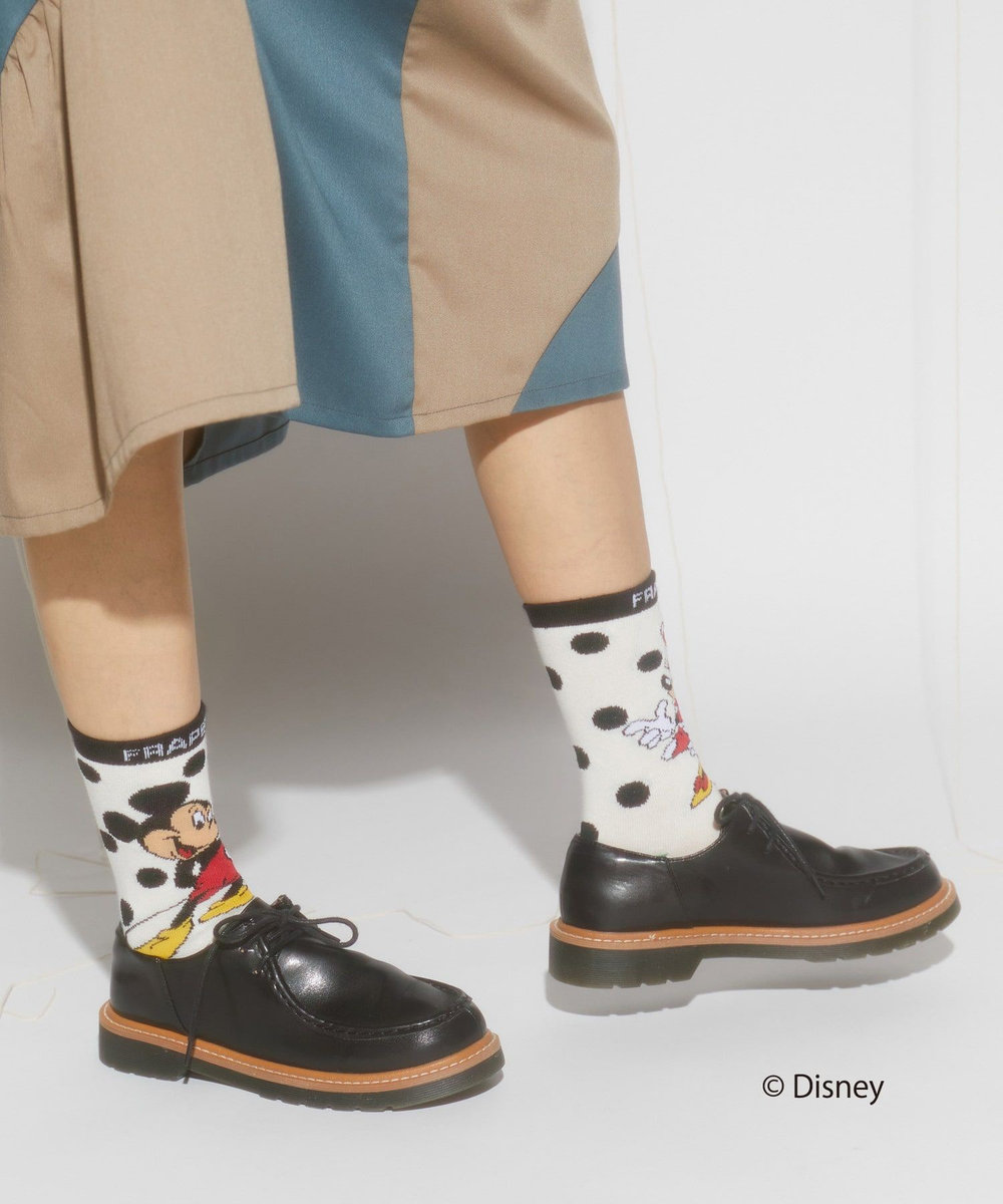 FRAPBOIS ペアーソックス FRAPBOIS＜MICKEY MOUSEコレクション＞ ホワイト