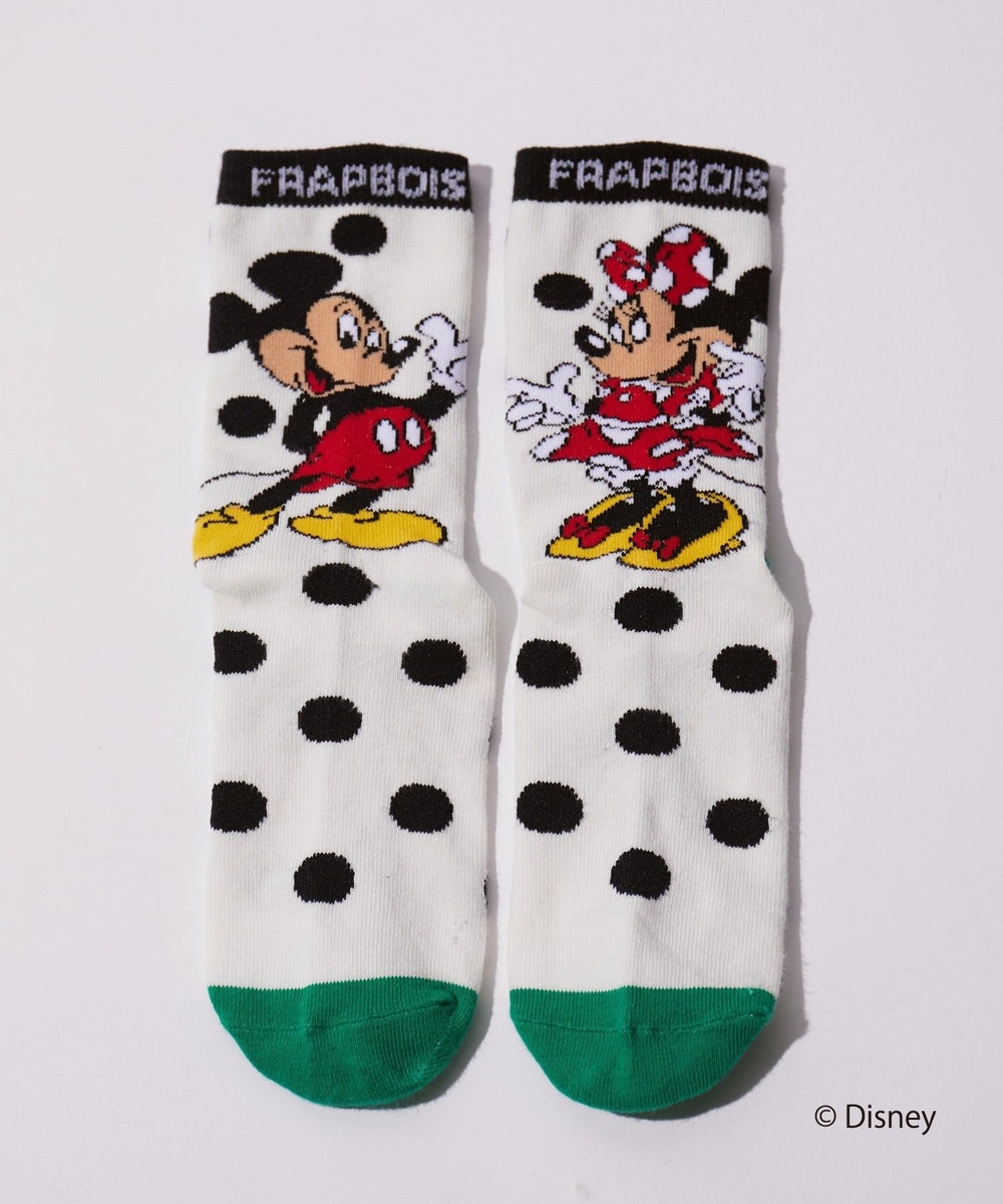 FRAPBOIS ペアーソックス FRAPBOIS＜MICKEY MOUSEコレクション＞ ホワイト