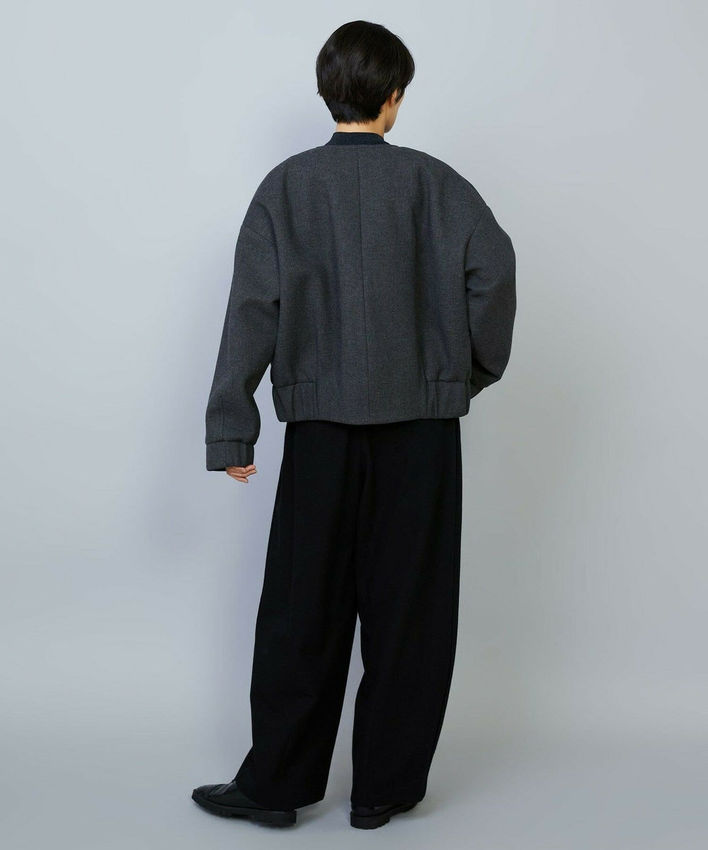 MOGA スポンディッシュボンディングショートコート チャコールグレー