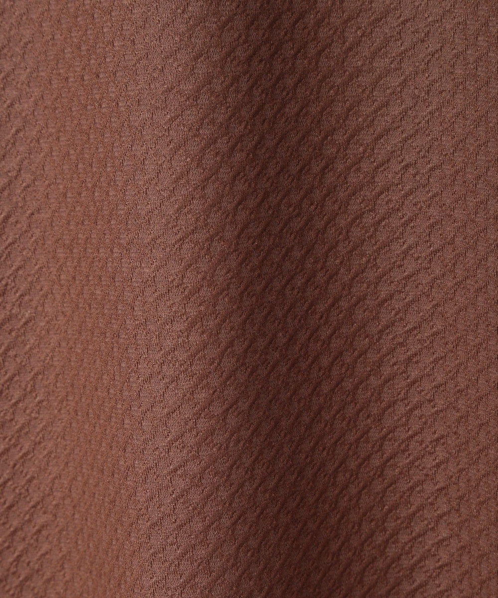 MEN'S BIGI フクレジャガード　クルーネックリブカットソー ブラウン
