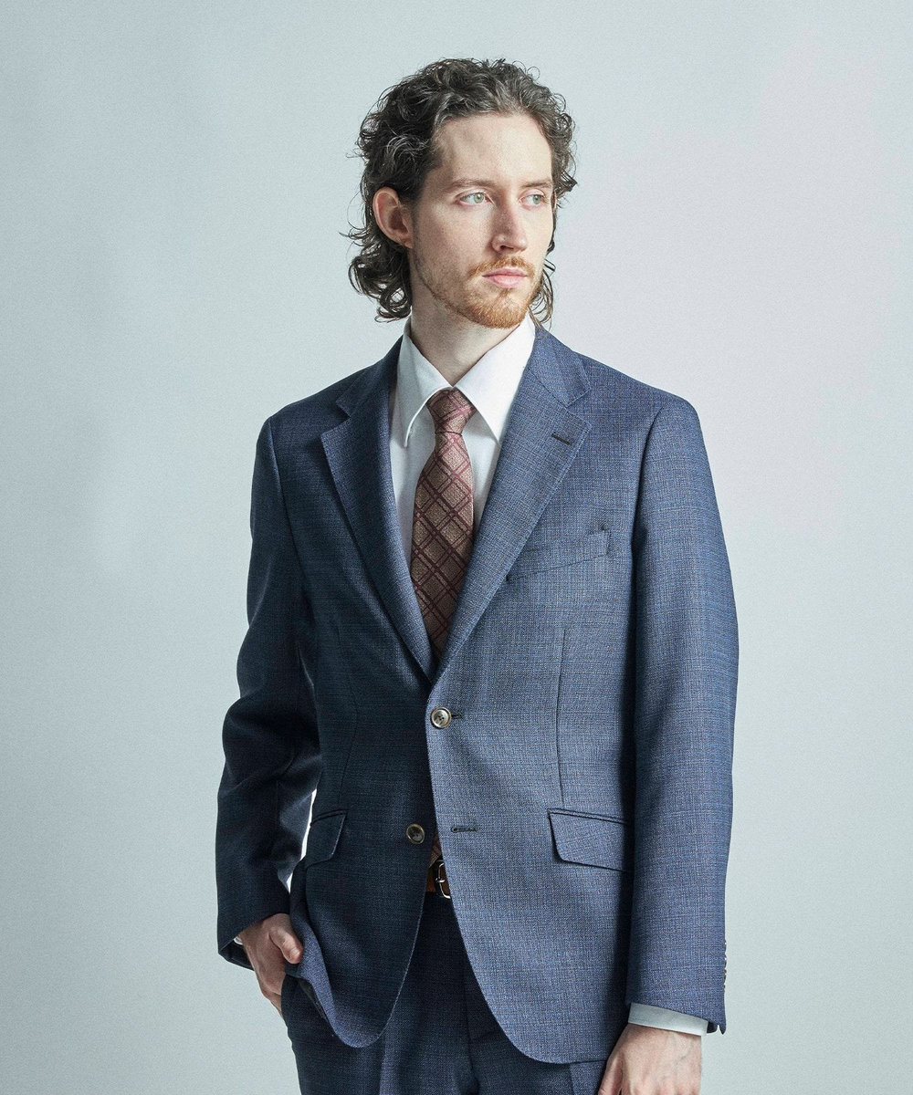 MEN'S BIGI 【TIE YOUR TIE/タイユアタイ】ヴィンテージチェック柄ネクタイ ボルドー