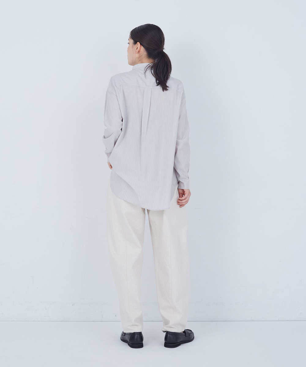 ADIEU TRISTESSE 袖口ピンタックシャツ グレー系その他