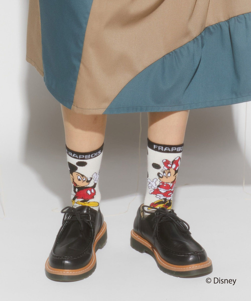 FRAPBOIS ペアーソックス FRAPBOIS＜MICKEY MOUSEコレクション＞ ホワイト