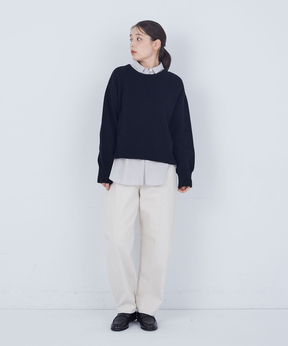 ADIEU TRISTESSE 袖口ピンタックシャツ グレー系その他