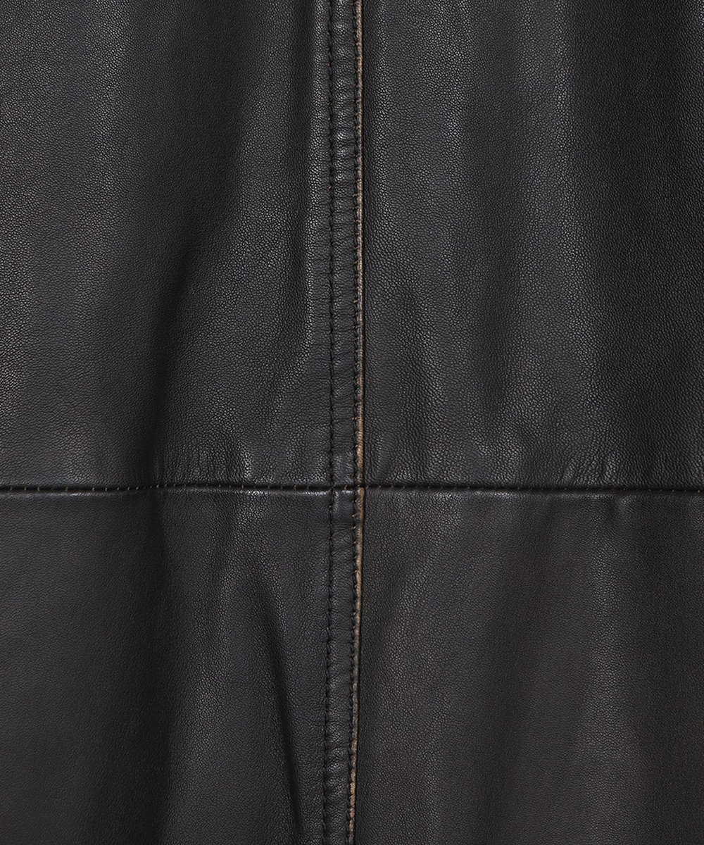 MEN'S BIGI 【JAGROSE/ジャグロース】別注ラムレザーカバーオール ブラック