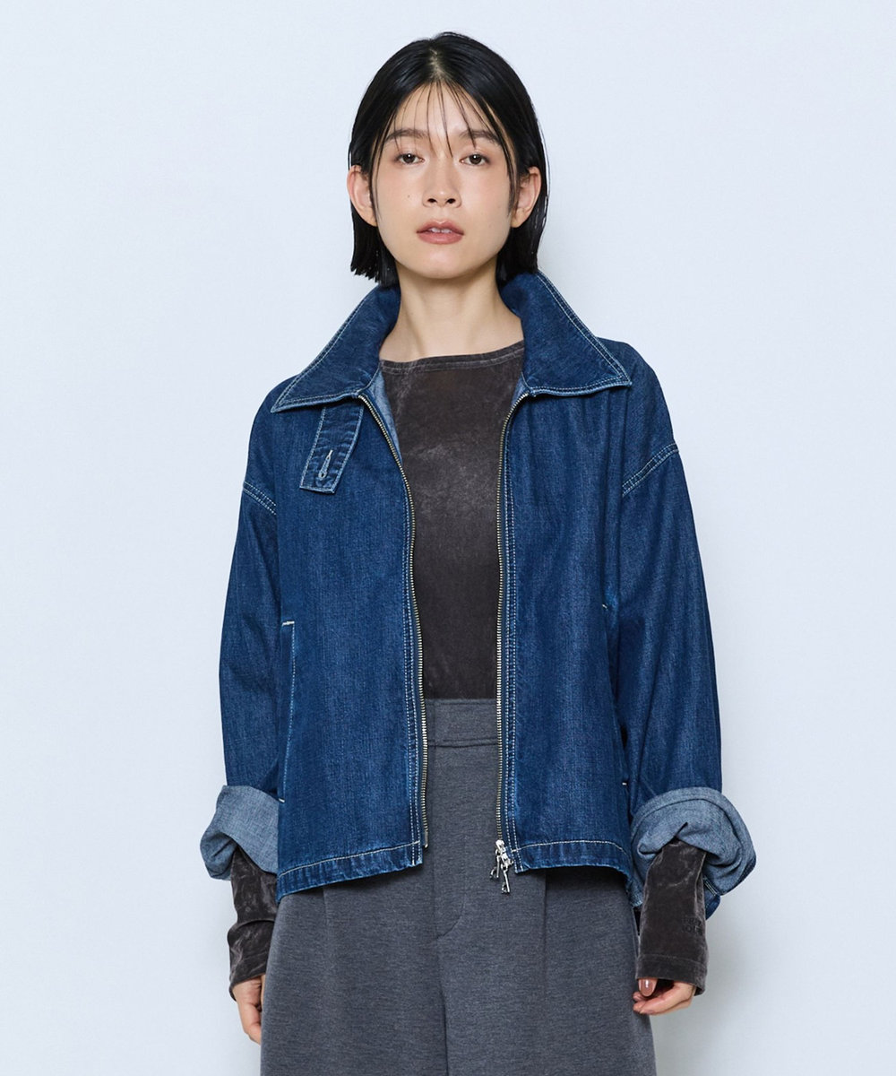 feerique feerique メッシュベロアプルオーバー チャコールグレー