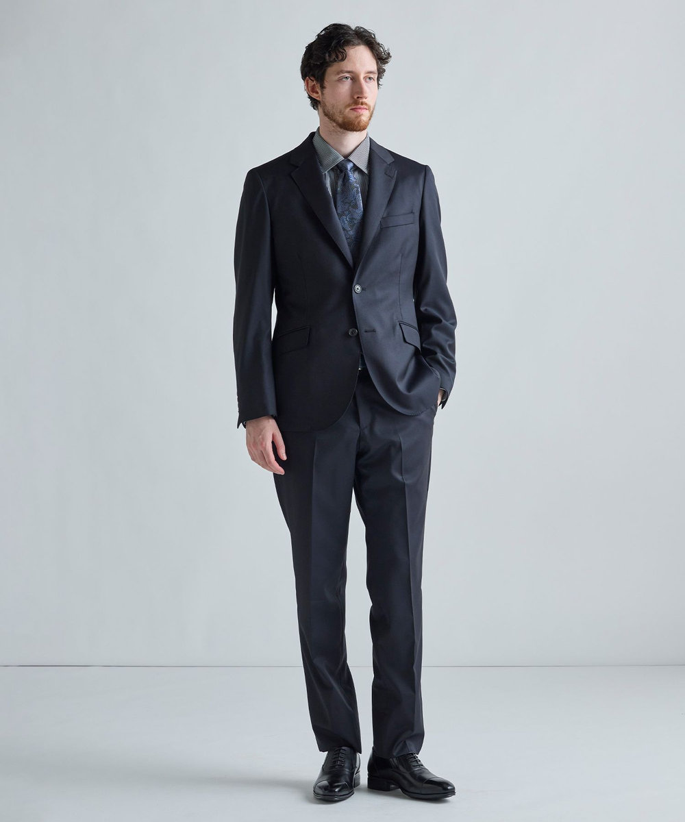 MEN'S BIGI 【TIE YOUR TIE /タイユアタイ】配色ペイズリー柄ネクタイ ネイビー