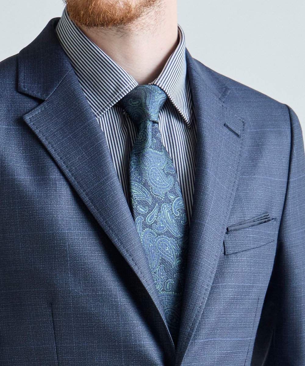 MEN'S BIGI 【TIE YOUR TIE /タイユアタイ】配色ペイズリー柄ネクタイ グリーン系その他