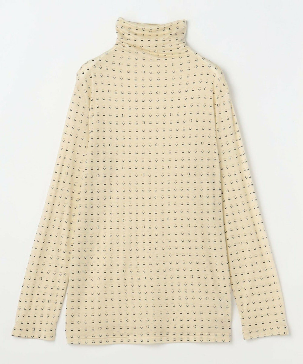 L'EQUIPE Lサイズ（大きいサイズ） 【大きいサイズ】テンセルカシミヤジャージハイネックカットソー ベージュ