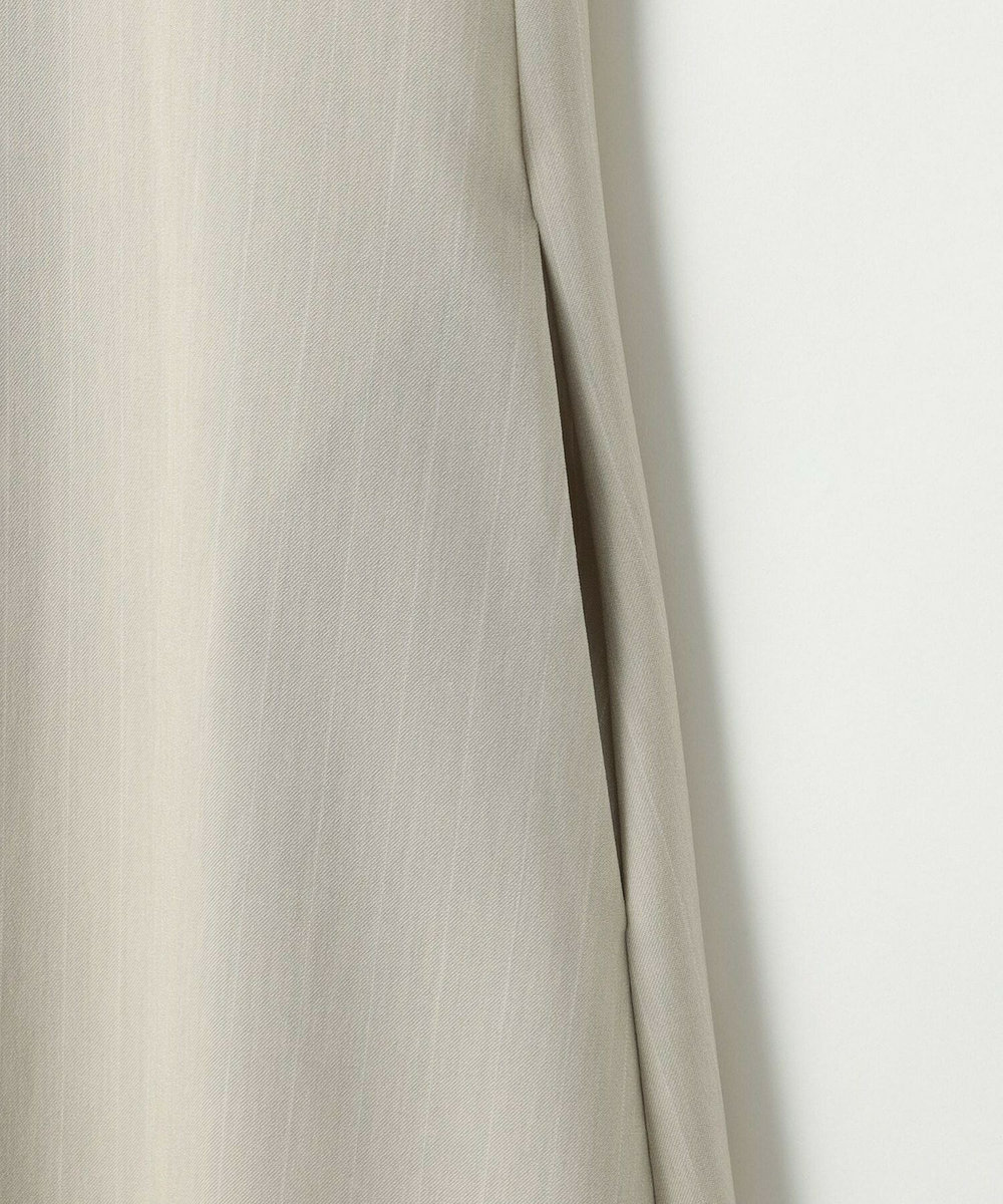 MOGA Collection MOGA Collection ストライプアシンメトリープリーツワンピース ベージュ