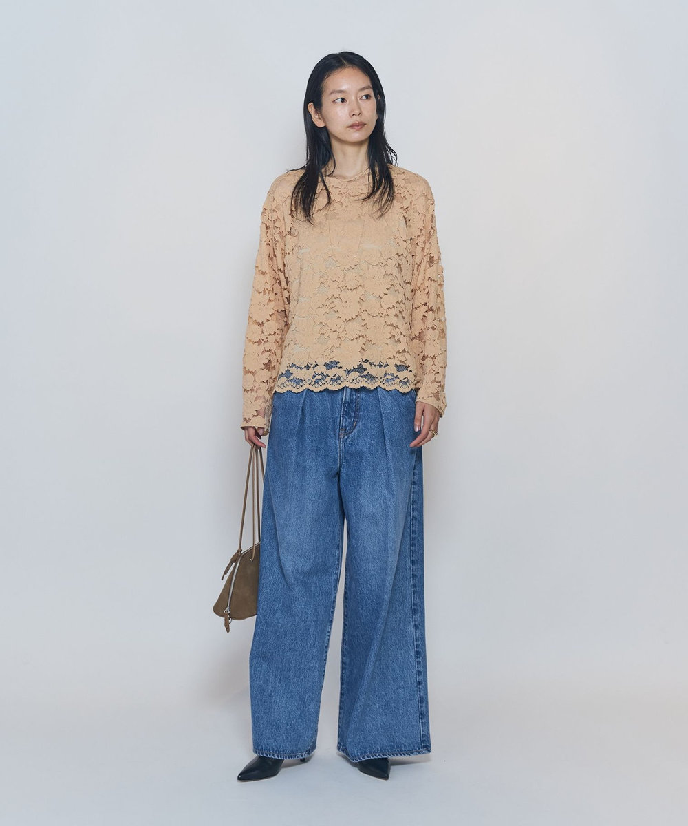 1er Arrondissement コードレースブラウス ベージュ