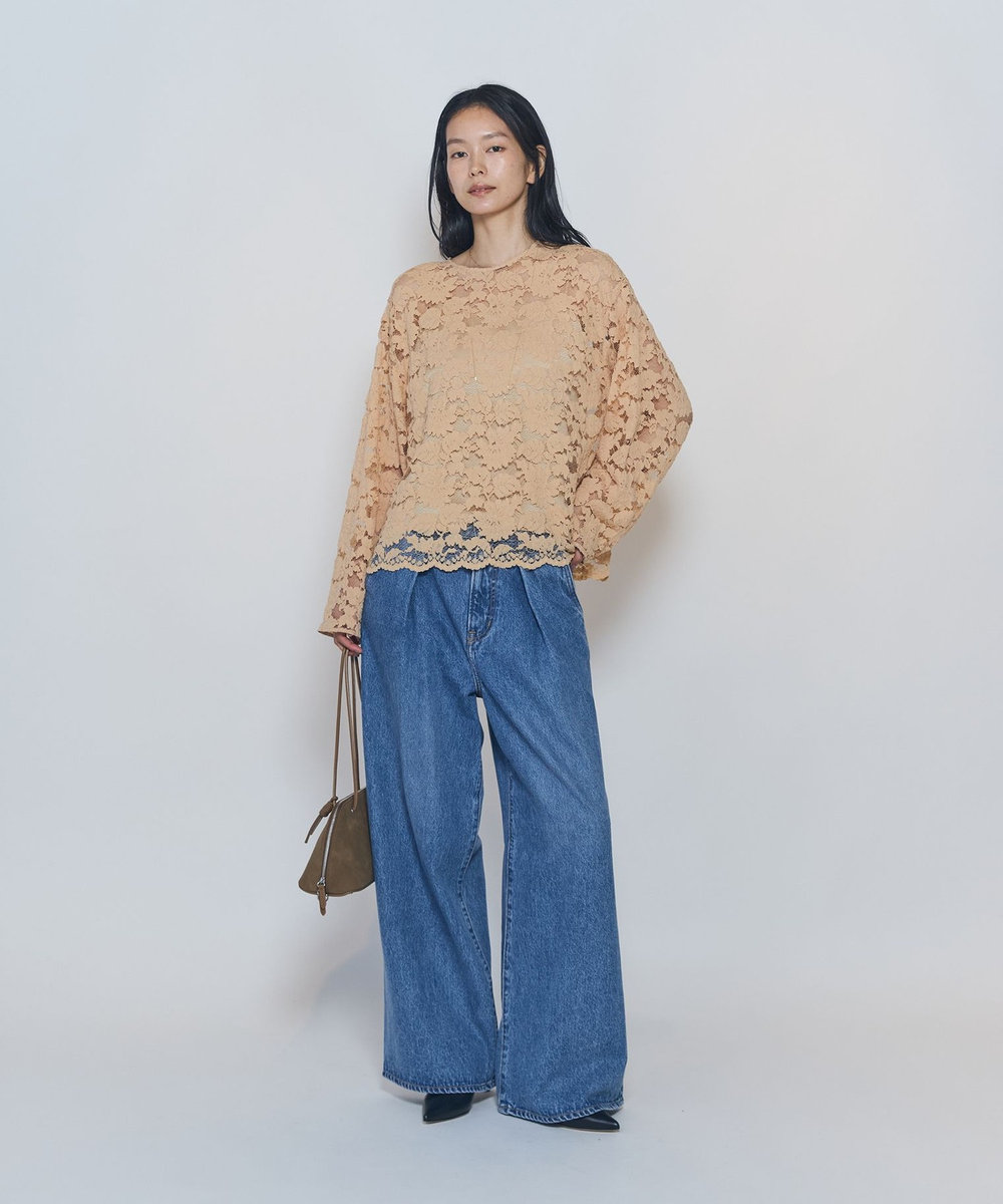 1er Arrondissement コードレースブラウス ベージュ
