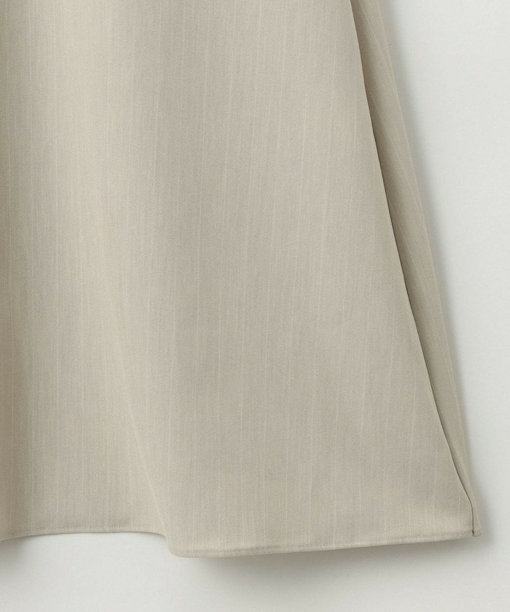 MOGA Collection MOGA Collection ストライプアシンメトリープリーツワンピース ベージュ
