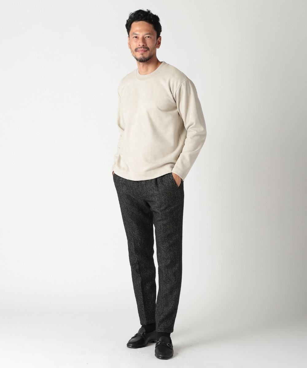 MEN'S BIGI テックスエードロングスリーブカットソー オフホワイト