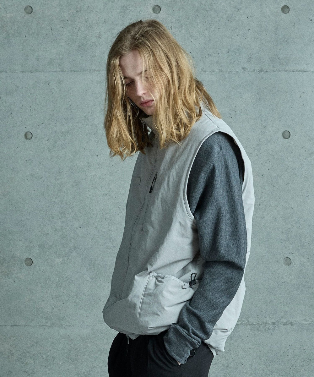 MEN'S BIGI CUBETEX中綿入りベスト ベージュ