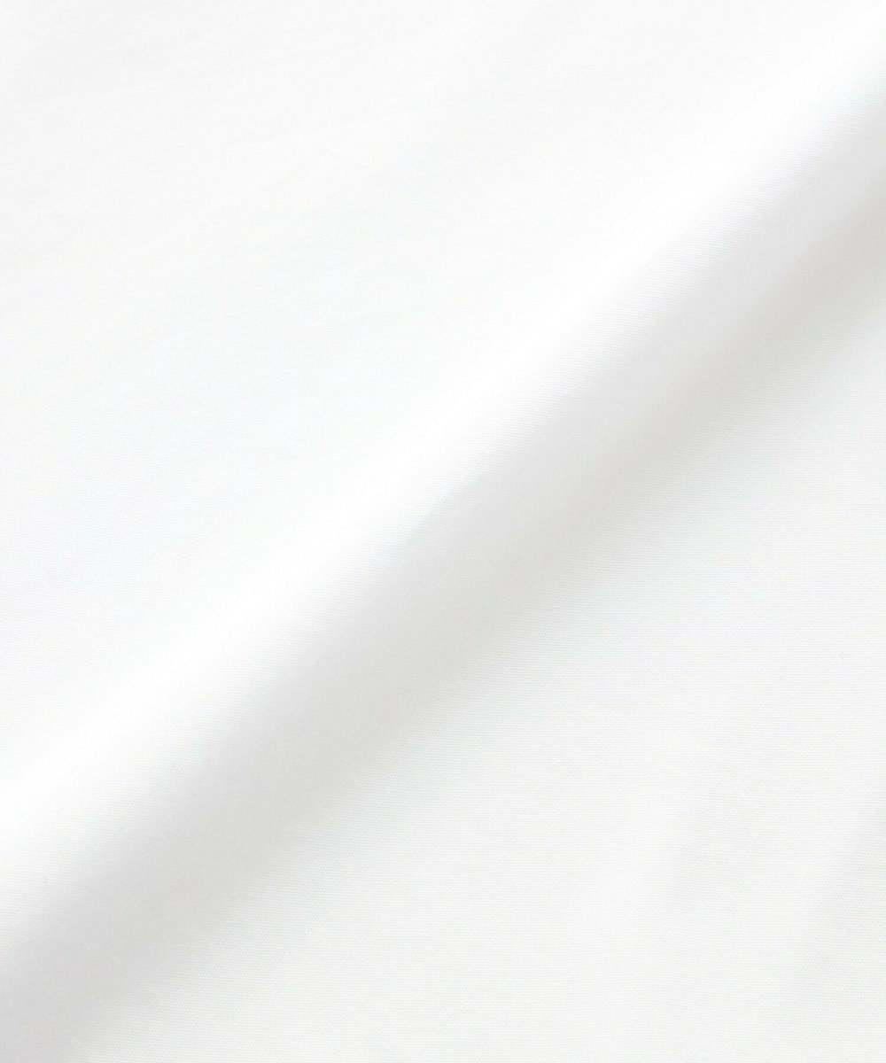 L'EQUIPE 100/2コットンブロードシャツ ホワイト