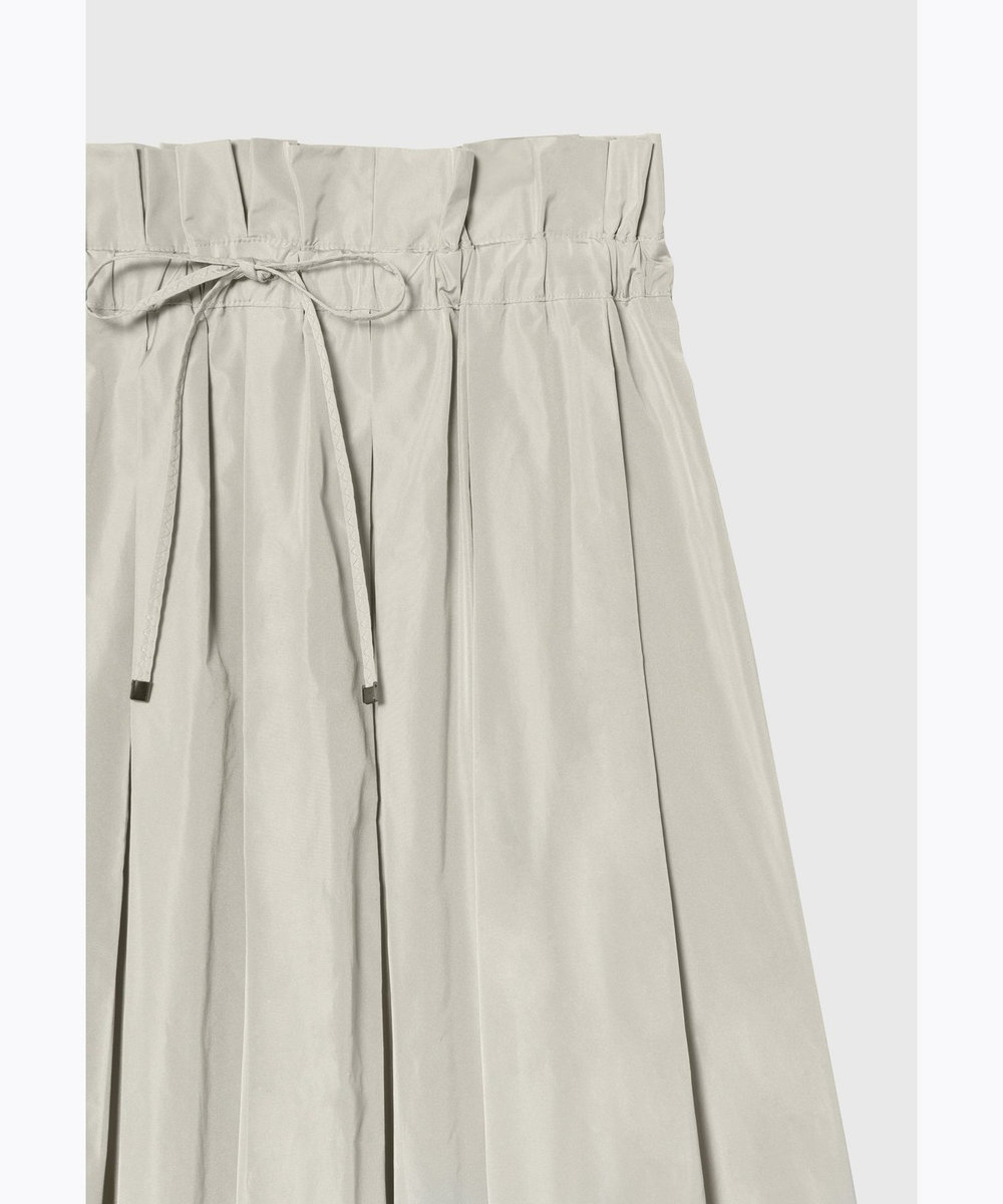 DÉPAREILLÉ TAFFETA TUCK SKIRT / タフタタックスカート グレイッシュベージュ