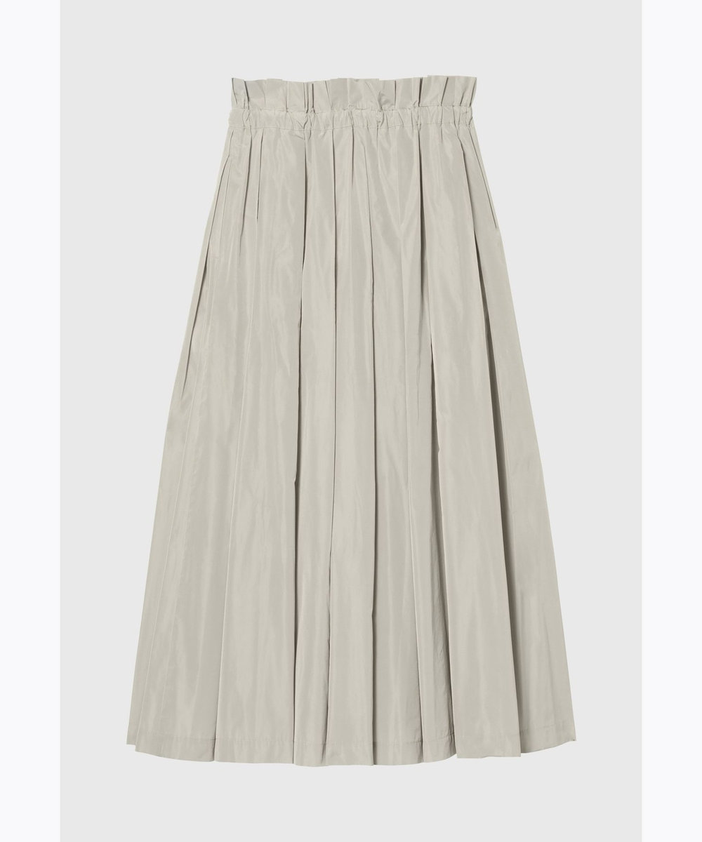 DÉPAREILLÉ TAFFETA TUCK SKIRT / タフタタックスカート グレイッシュベージュ