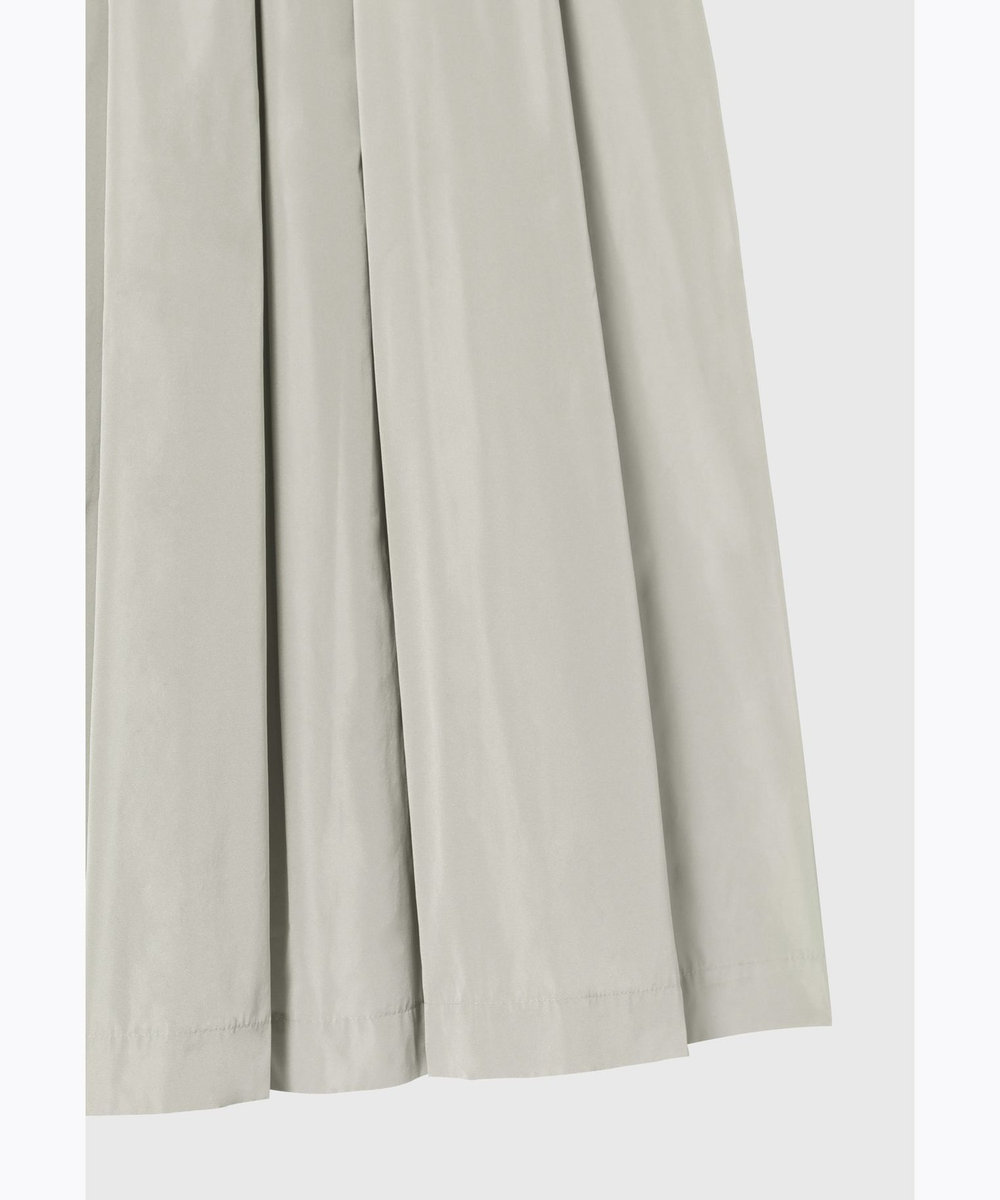 DÉPAREILLÉ TAFFETA TUCK SKIRT / タフタタックスカート グレイッシュベージュ