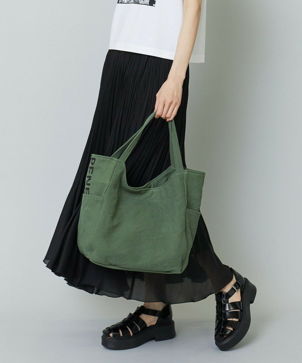 L'EQUIPE トートバッグ【L'EQUIPE × ateliers PENELOPE】 グリーン