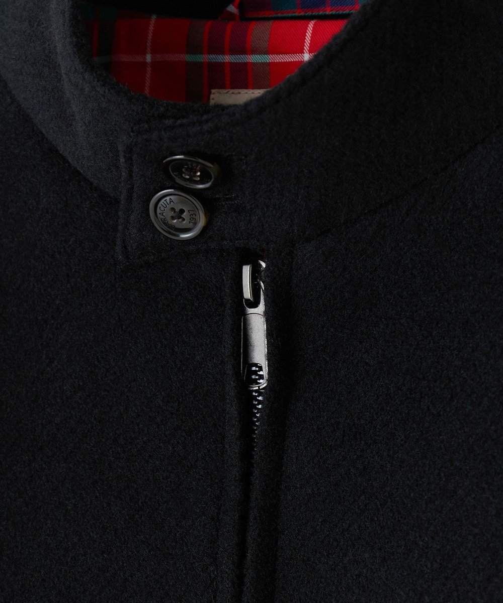 MEN'S BIGI 《別注》BARACUTA ツイルビーバージャージG4ブルゾン ブラック