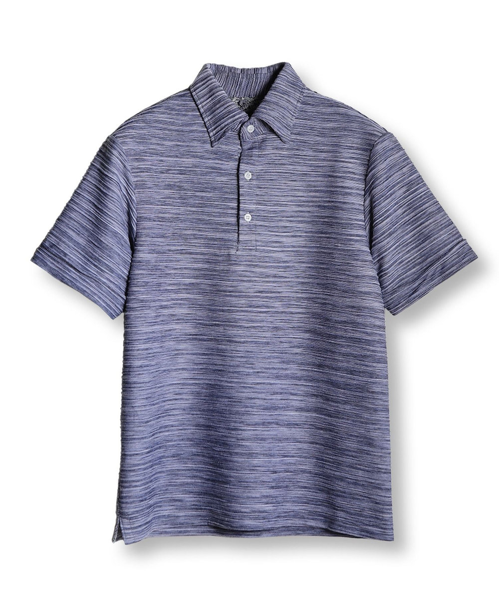 MEN'S BIGI 【WEB限定】スラブタック天竺素材ポロシャツ＜吸水速乾＞ ネイビー