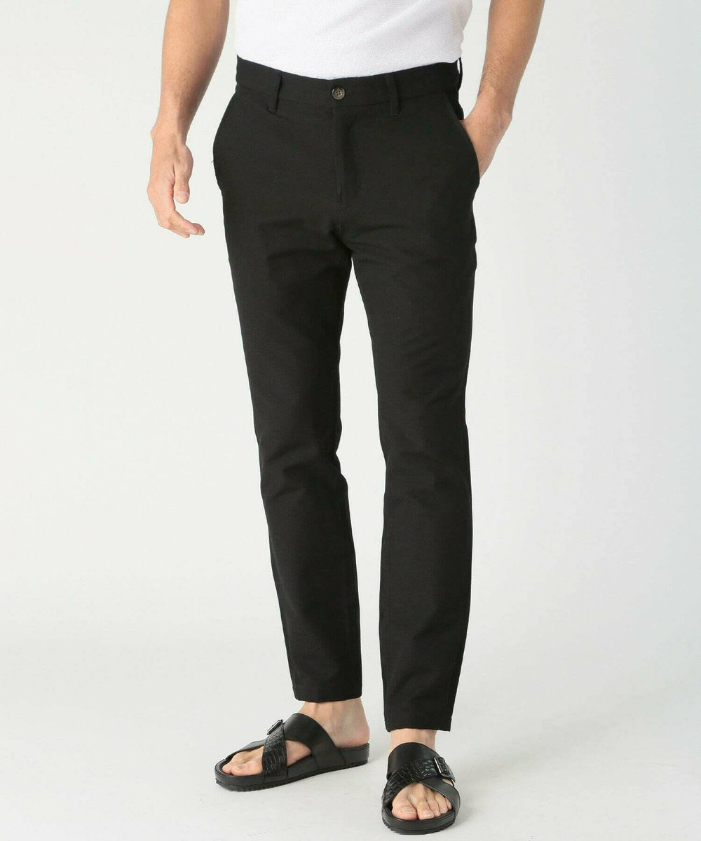 MEN'S BIGI ハイパワーストレッチ ツイルパンツ＜2wayストレッチ＞<接触冷感＞ ブラック