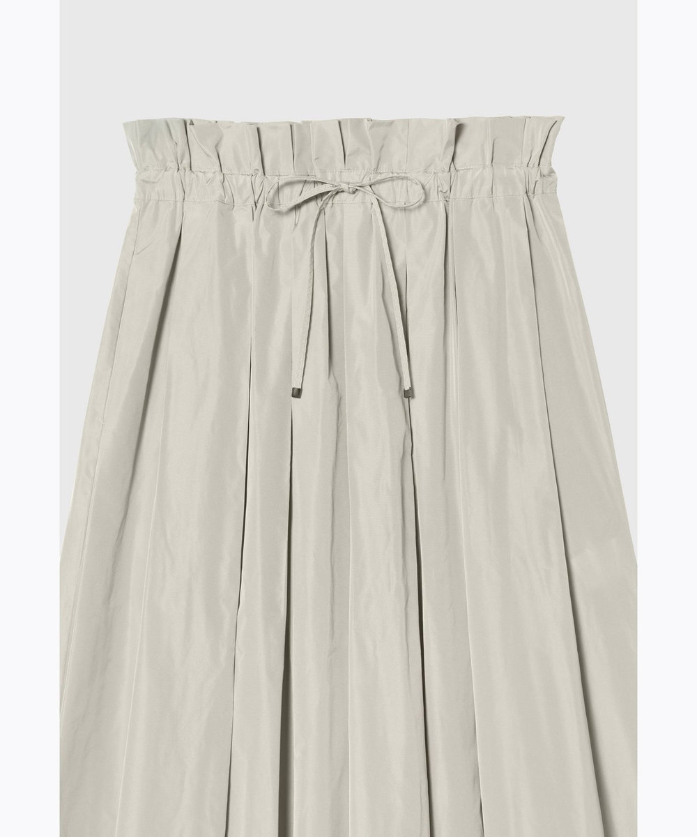 DÉPAREILLÉ TAFFETA TUCK SKIRT / タフタタックスカート グレイッシュベージュ