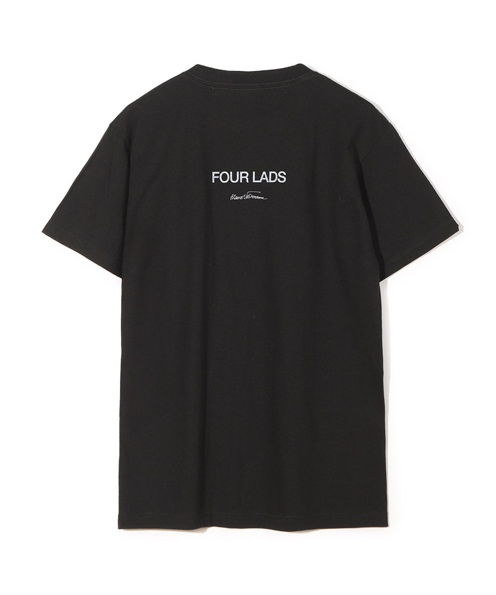 MEN'S BIGI 【THE CULTURE CODE x Klaus Voormann x MEN'S BIGI 】別注プリントT＜Four Lads＞ ブラック