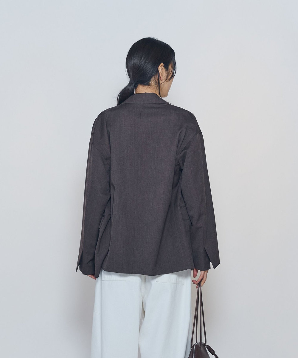 1er Arrondissement ウールリラックスジャケット ブラウン