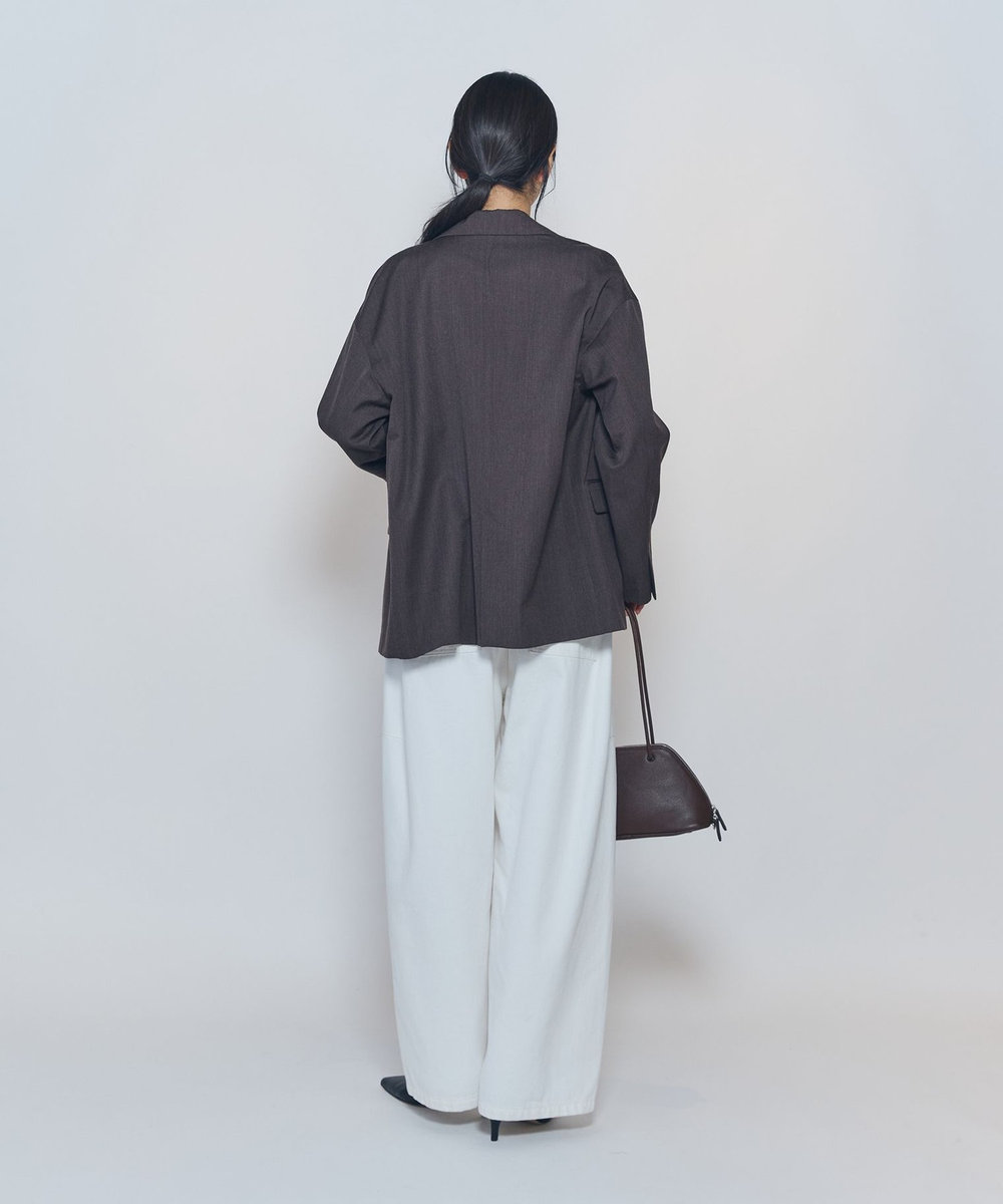 1er Arrondissement ウールリラックスジャケット ブラウン