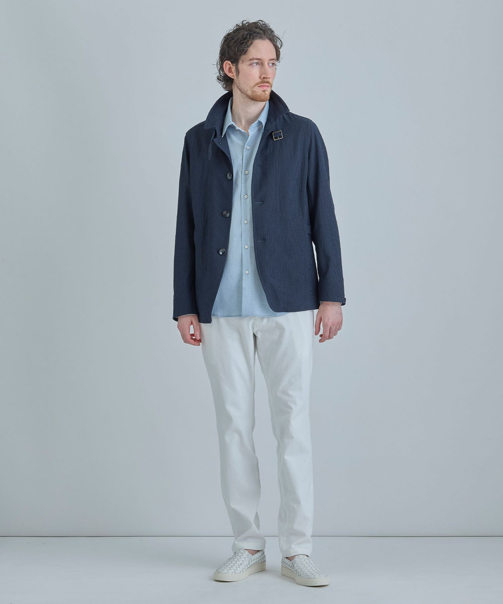 MEN'S BIGI シアリーブリーゼ ライトブルゾン＜ストレッチ＞＜通気性＞ ネイビー
