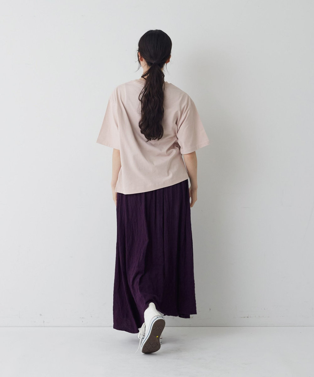 congés payés ADIEU TRISTESSE ベジタブルプリントTシャツ ピンク