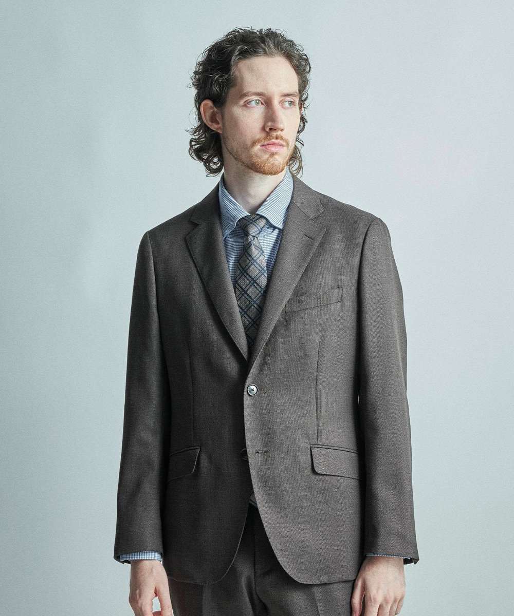 MEN'S BIGI 【TIE YOUR TIE/タイユアタイ】ヴィンテージチェック柄ネクタイ ターコイズブルー