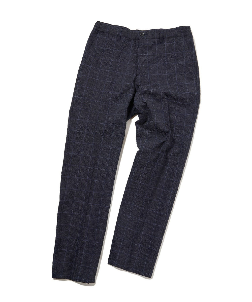 MEN'S BIGI 【ACTIVE TAILOR】3Dサッカープリントイージーパンツ<セットアップ対応> ネイビー