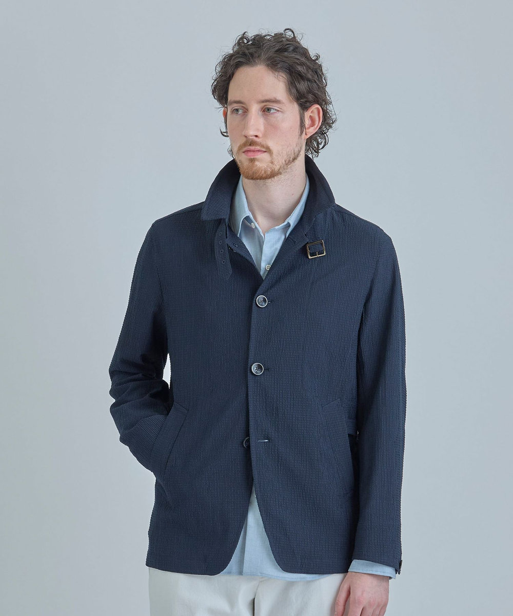 MEN'S BIGI シアリーブリーゼ ライトブルゾン＜ストレッチ＞＜通気性＞ ネイビー