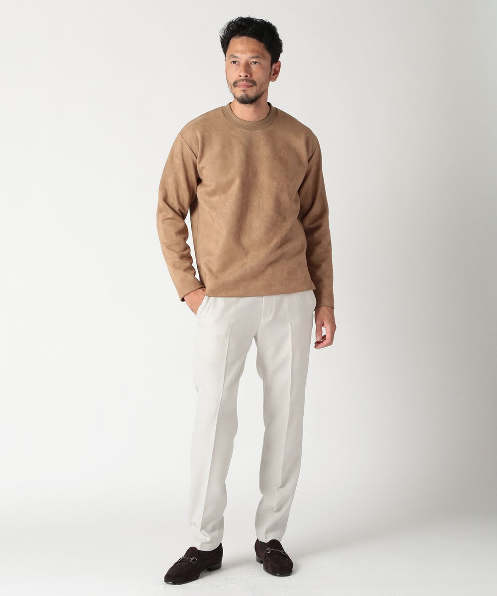 MEN'S BIGI テックスエードロングスリーブカットソー ベージュ