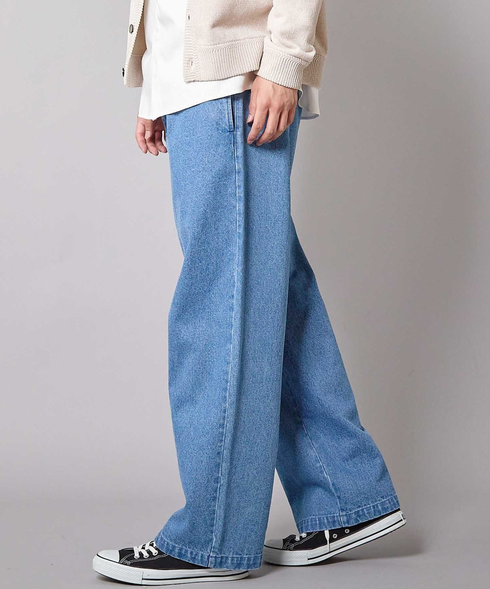 UNION STATION WIDE LEG デニムパンツ ブルー