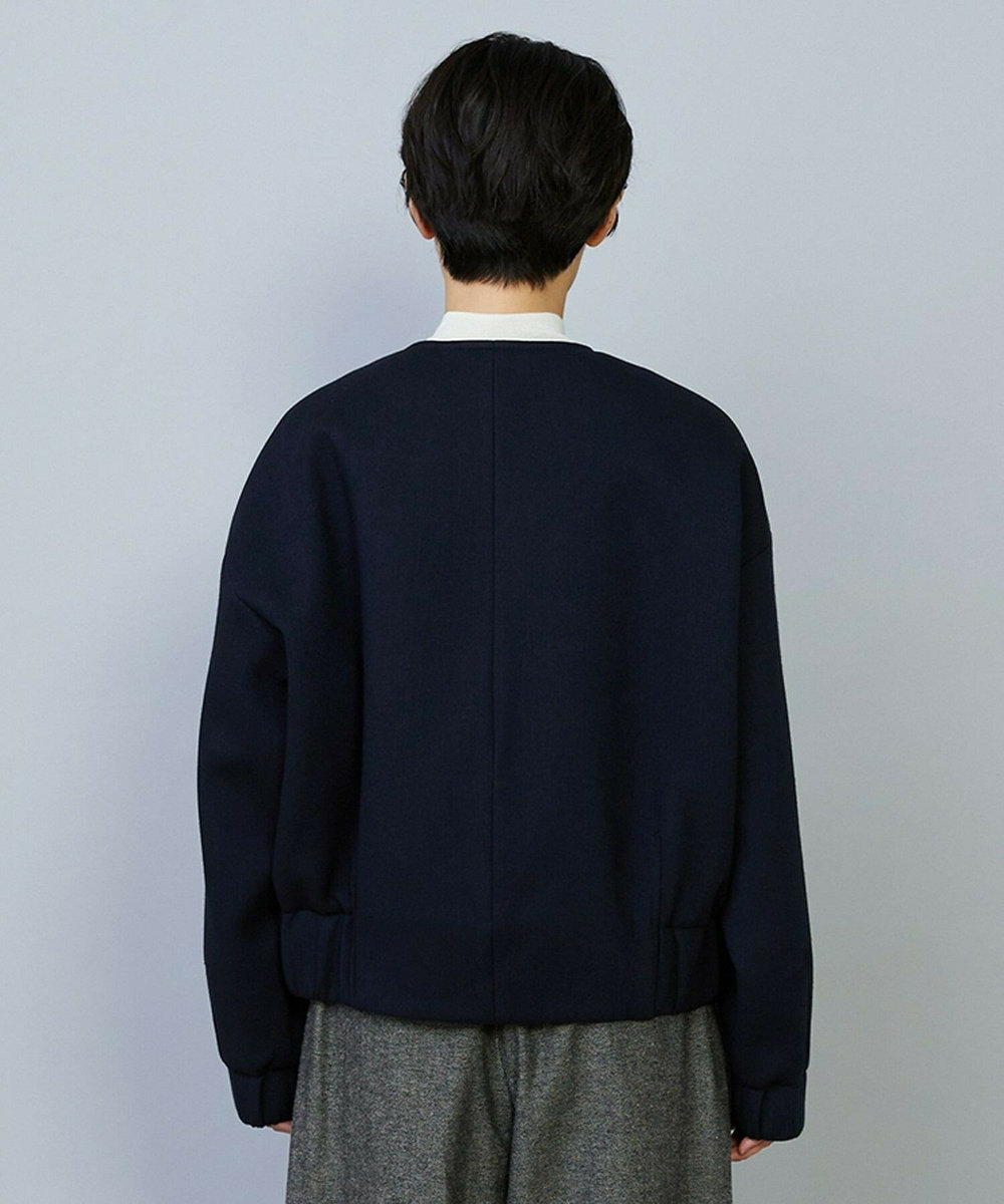 MOGA スポンディッシュボンディングショートコート ダークネイビー