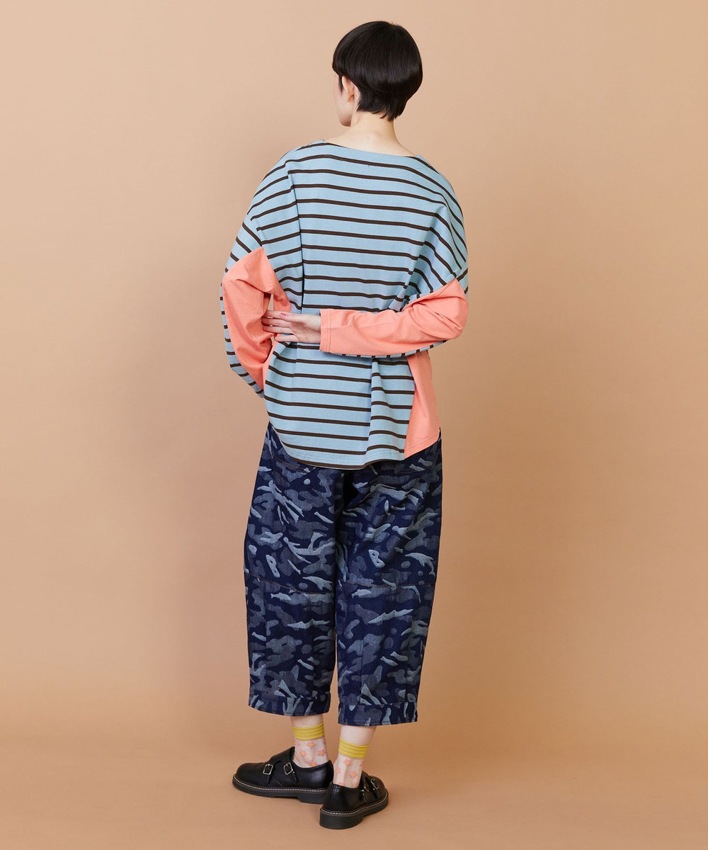 FRAPBOIS バスクボーダー カットソー ブルー